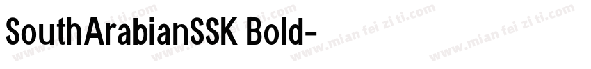 SouthArabianSSK Bold字体转换